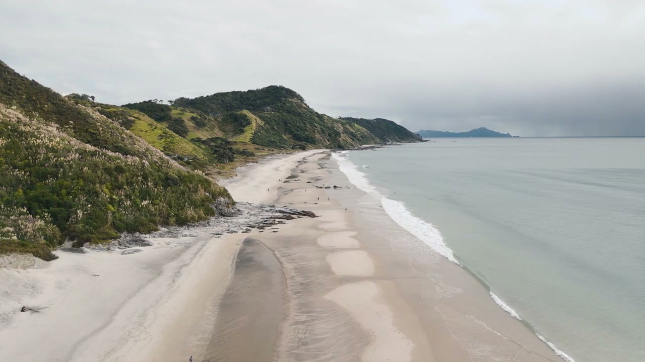 New Zealand Coastal Beach Aerial View