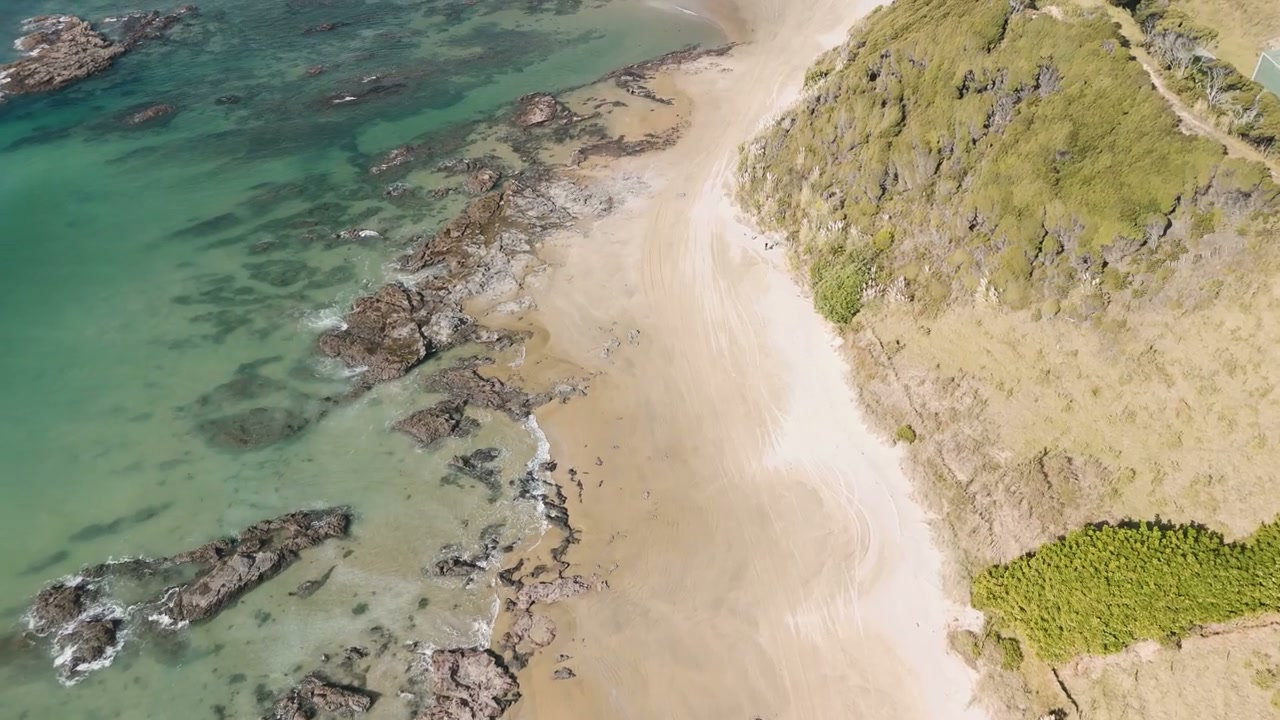 New Zealand Coastal Beach Aerial