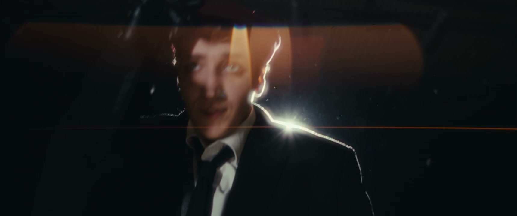 Dancing Mime Artist with Retro Lens Flare
