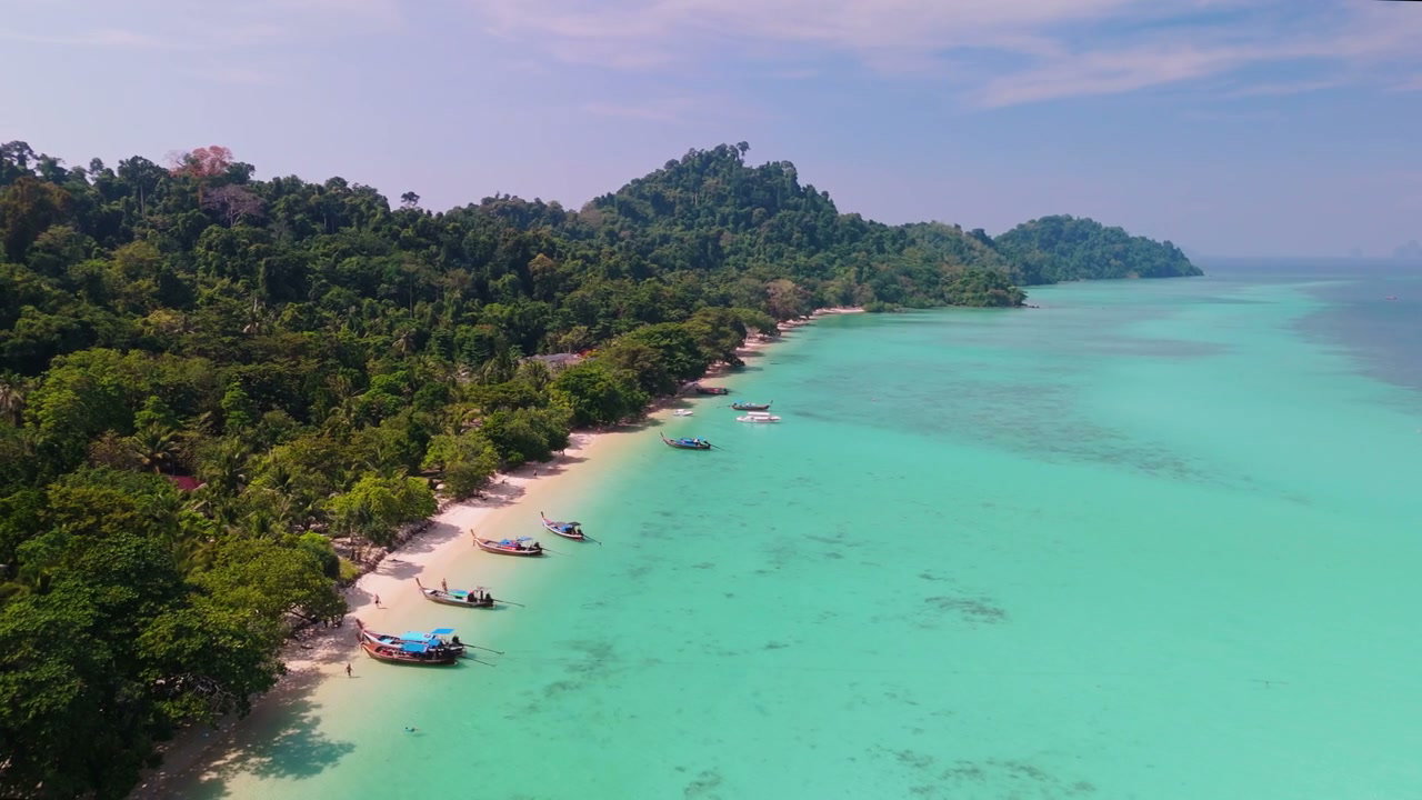 Tropical Island Beach with Turquoise Water