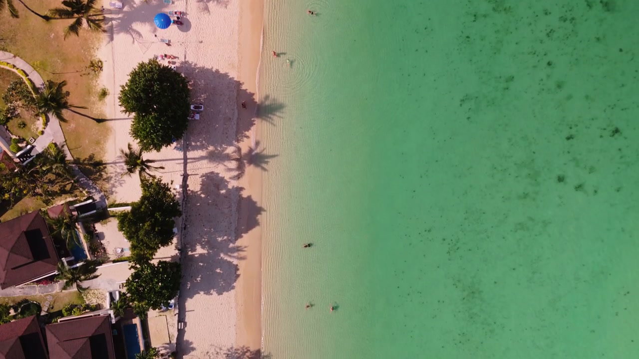 Tropical Beach Resort Aerial View