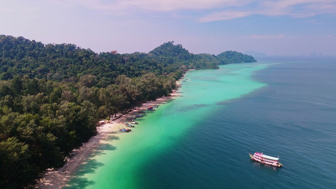 Tropical Island Beach with Azure Water