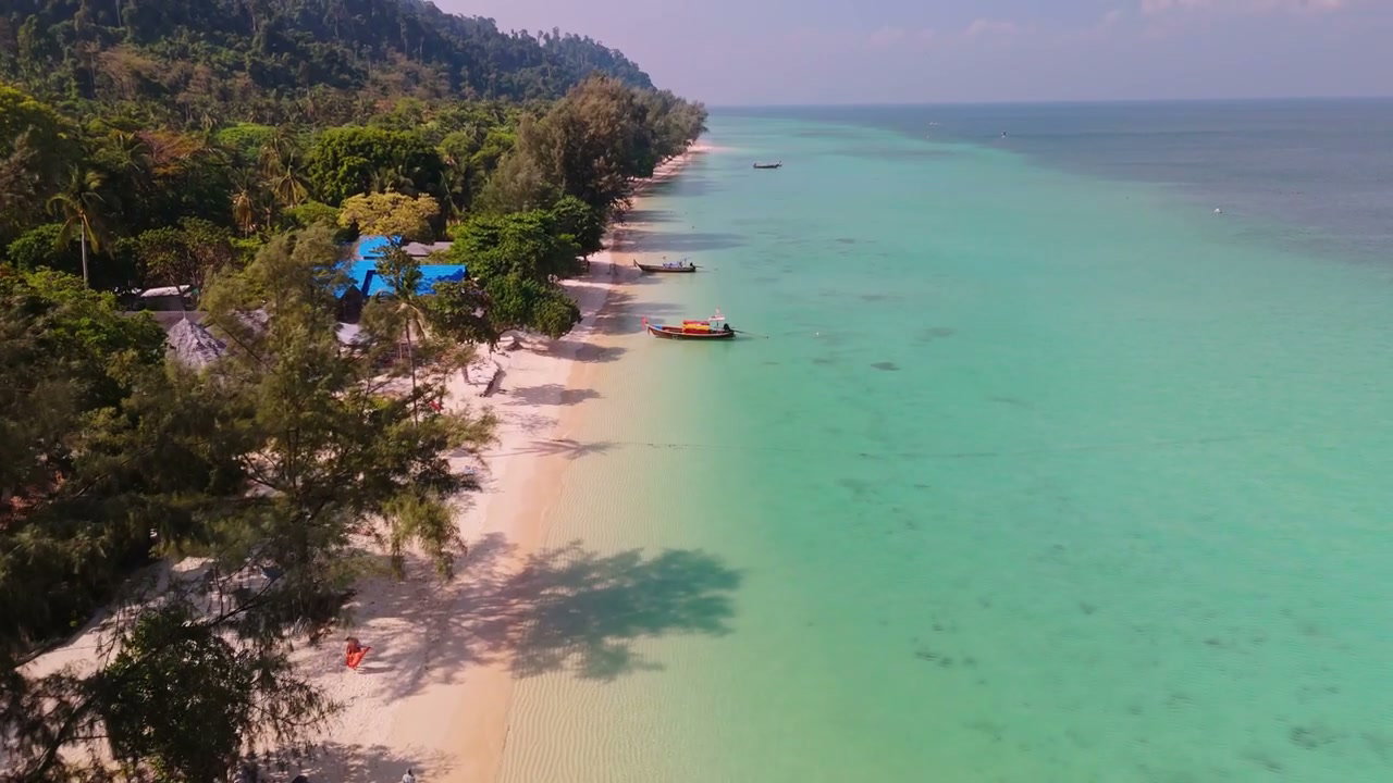 Tropical Island Beach and Azure Water