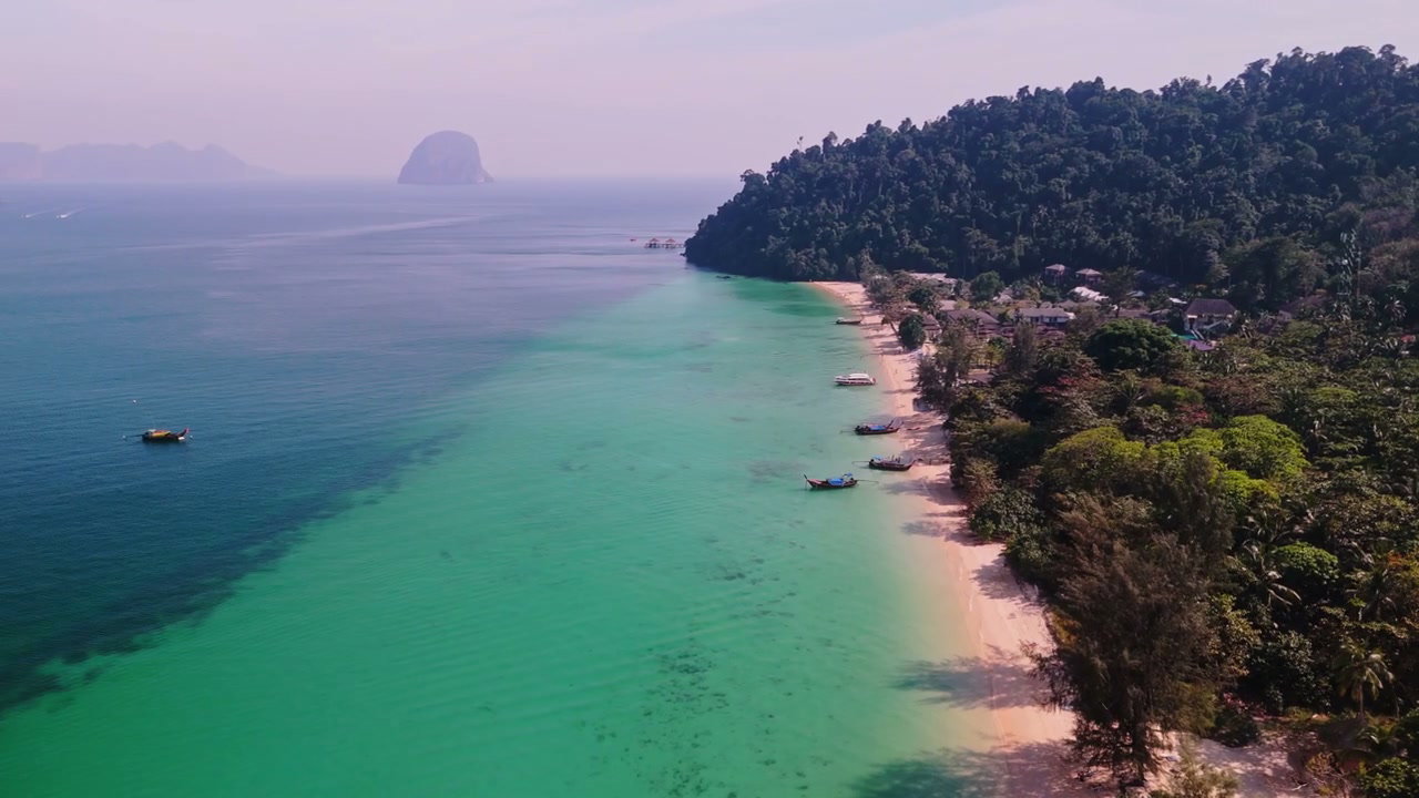 Tropical Island Beach with Turquoise Water