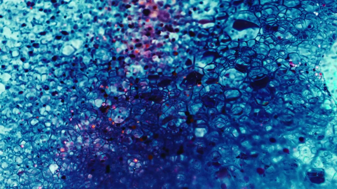 Abstract Bubbles and Flowing Liquid
