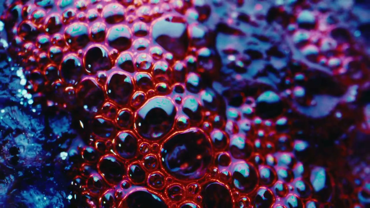 Vibrant Abstract Liquid Bubbles