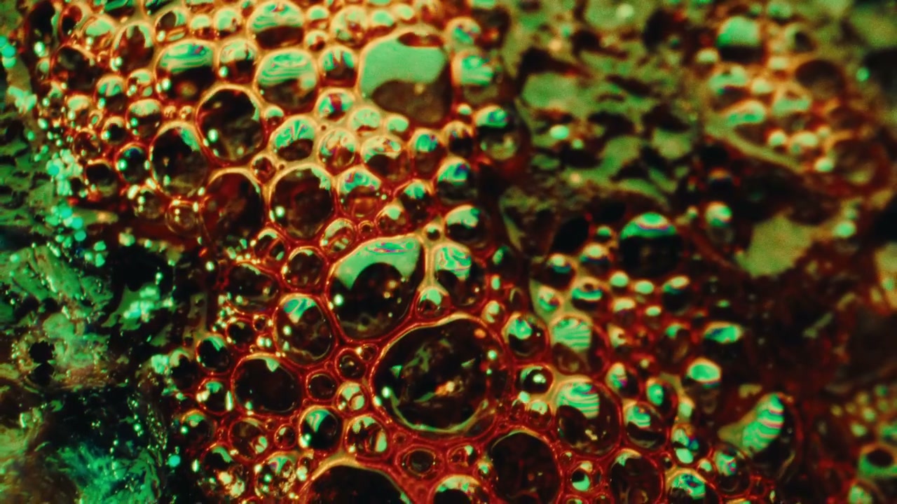 Abstract Toxic Bubbles Liquid Surface