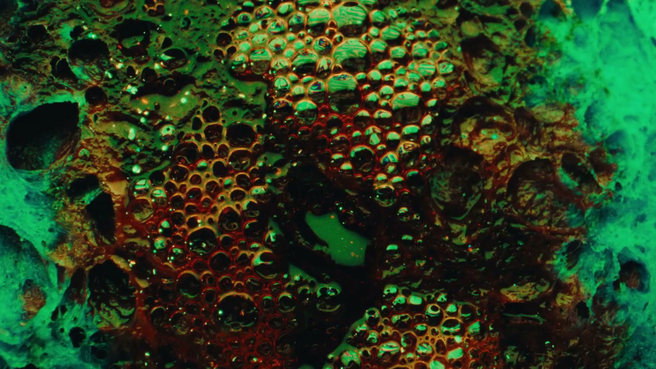 Bubbling Abstract Chemical Mixture