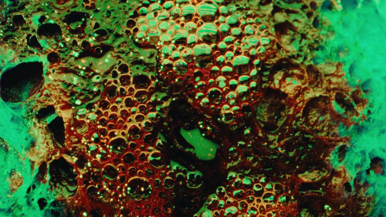 Toxic Bubbling Liquid Abstract