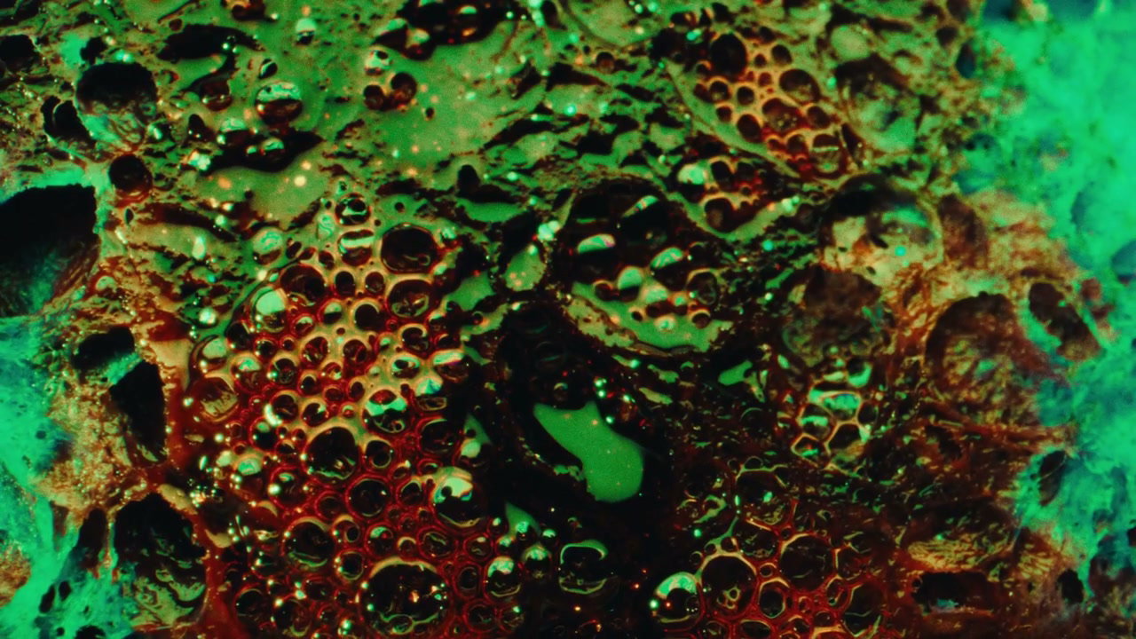 Bubbling Toxic Green Mass