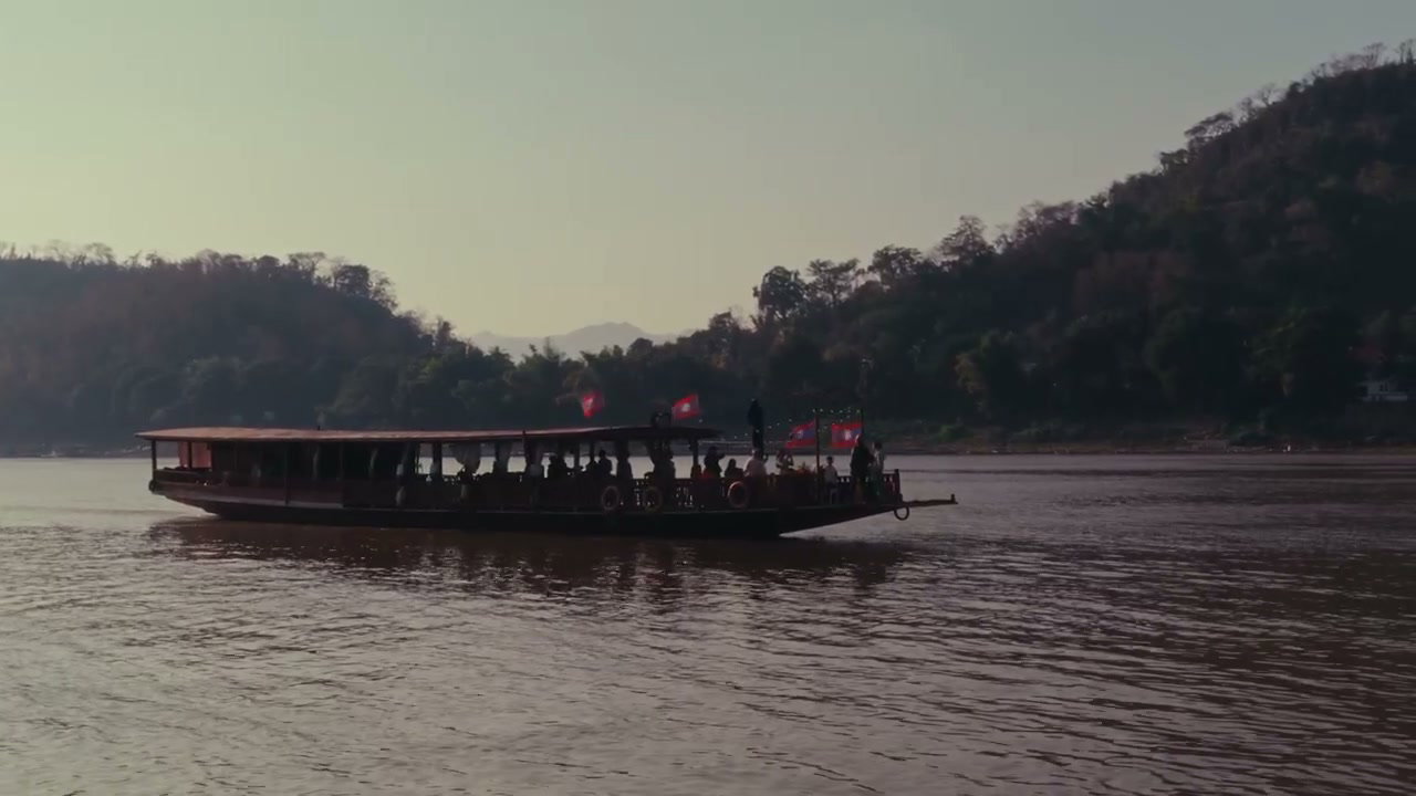 Passenger Boat on Mekong River