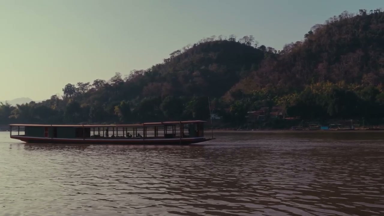Mekong River Longboat Cruise at Sunset