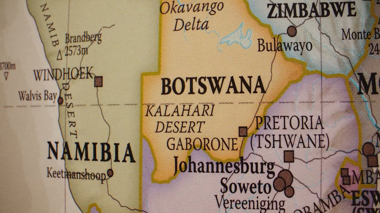 Political Map of Southern Africa