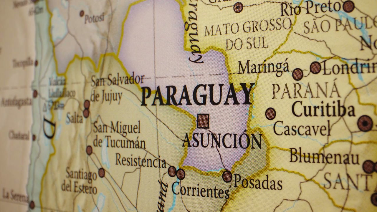 Paraguay Country on World Map