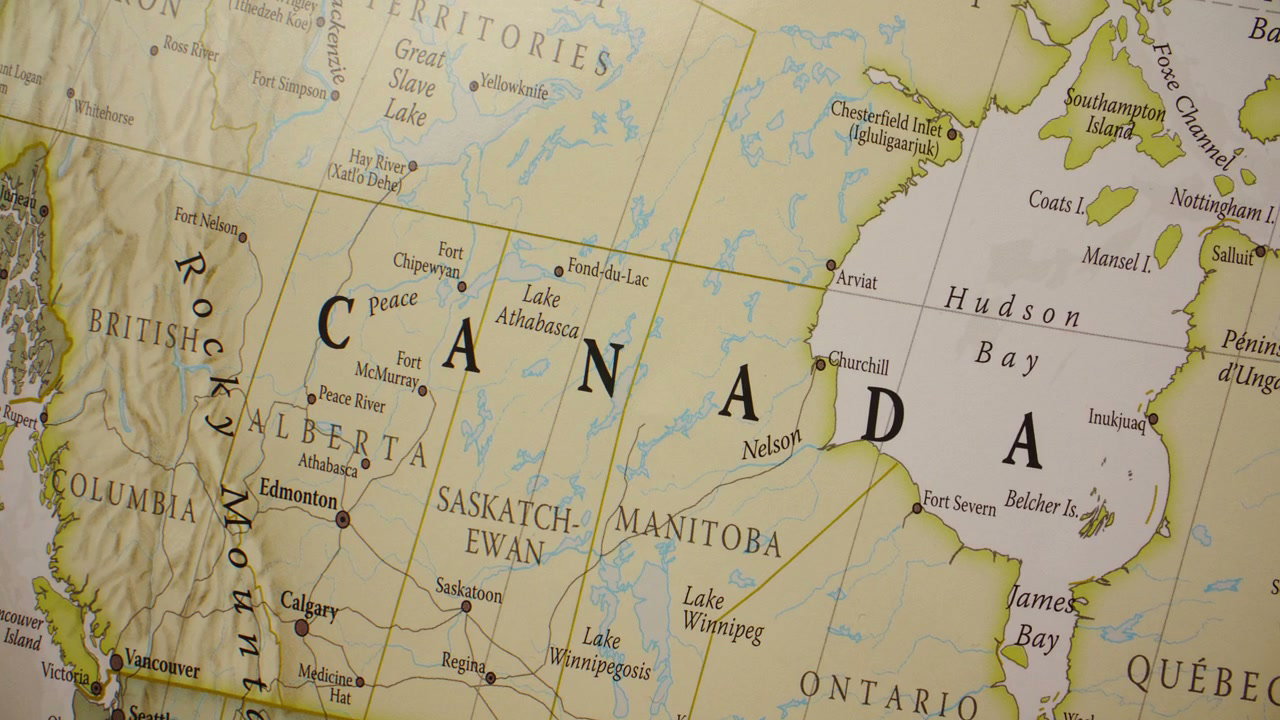 Detailed Map of Canada