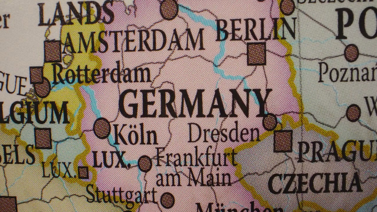 Detailed View of Germany on World Map