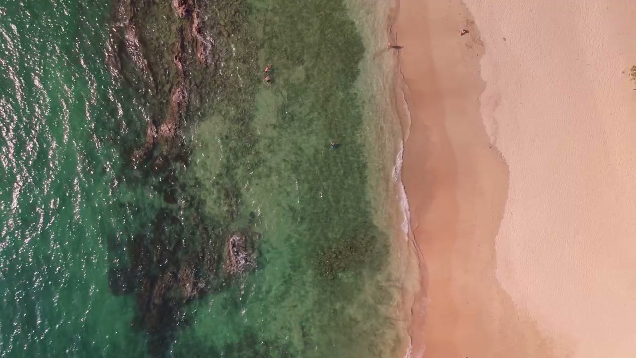 Tropical Beach with Turquoise Ocean Waves