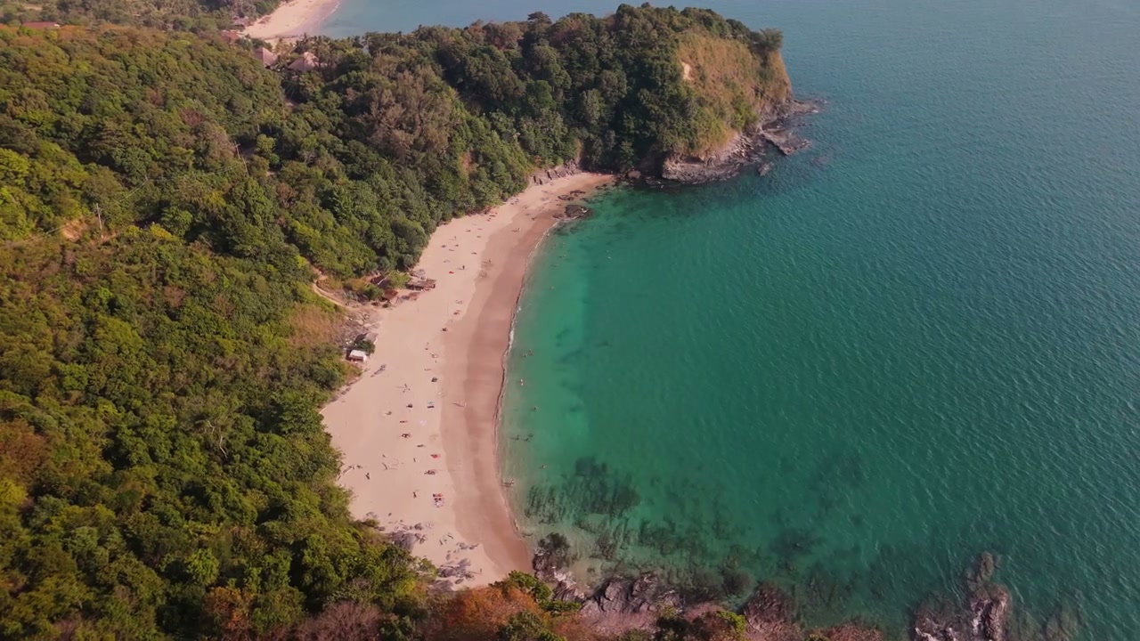 Tropical Beach and Turquoise Ocean in Thailand