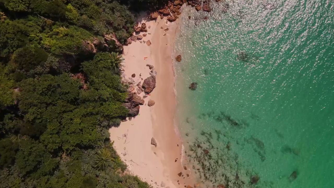 Drone View Tropical Island Beach Thailand