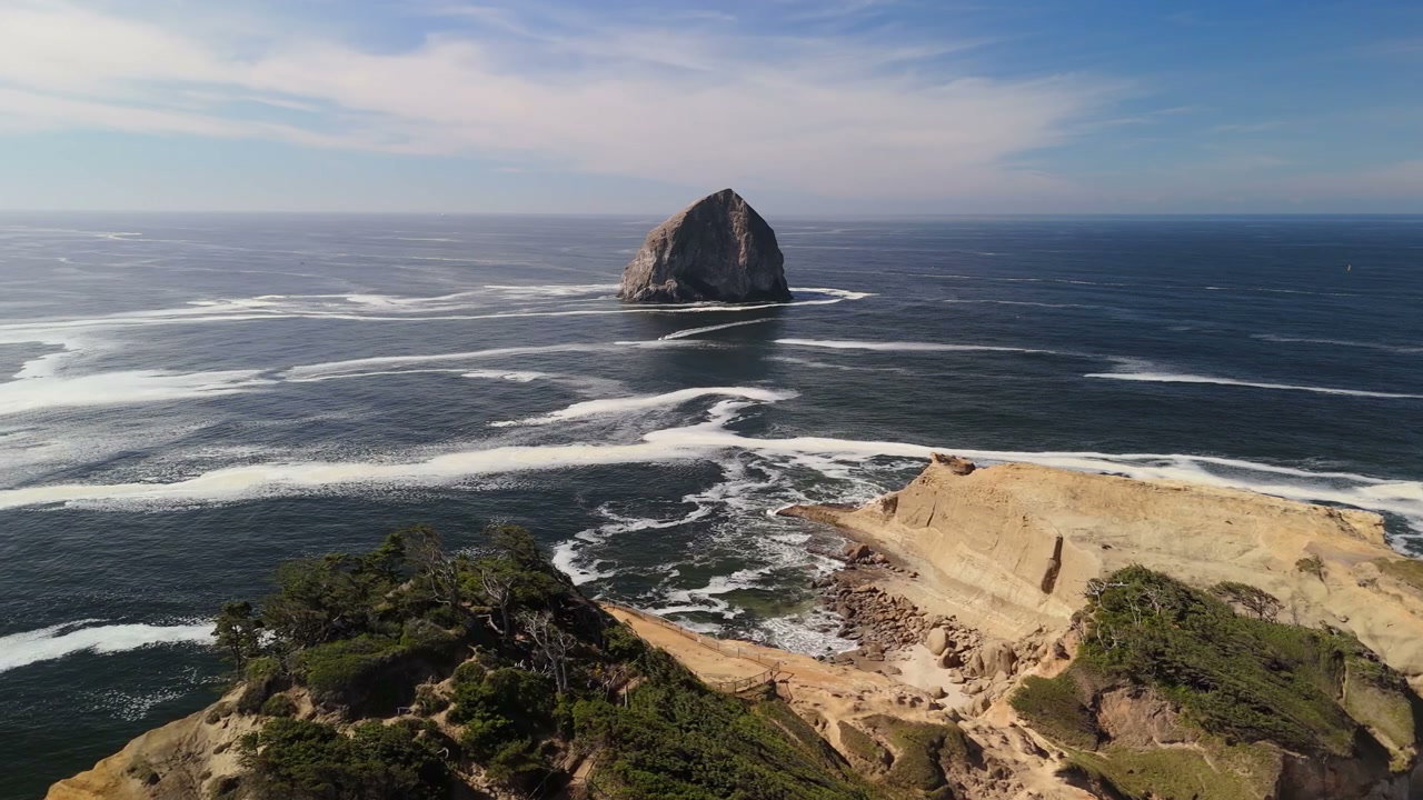 Pacific Coast Sea Stack and Ocean View