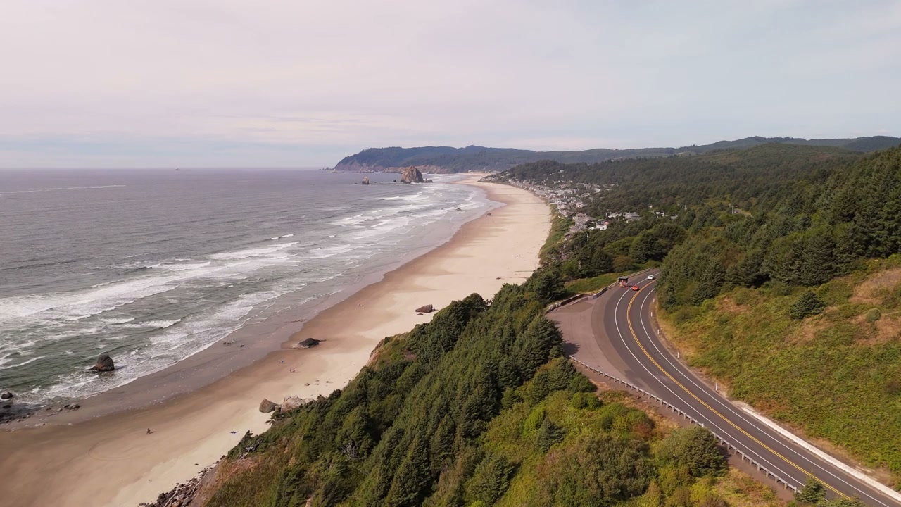Cars Driving on Pacific Coast Highway