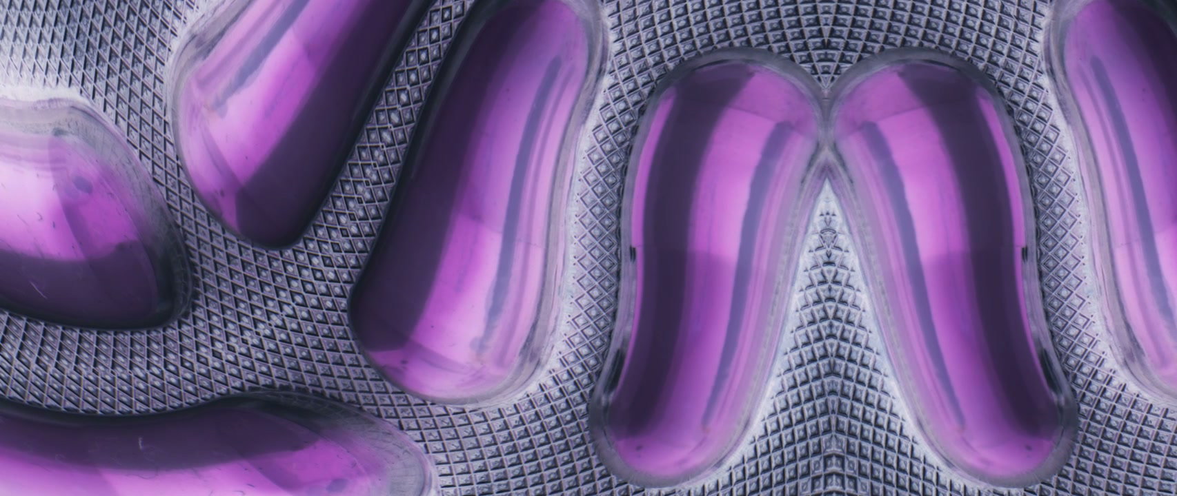 Abstract Purple Organic Shapes Macro