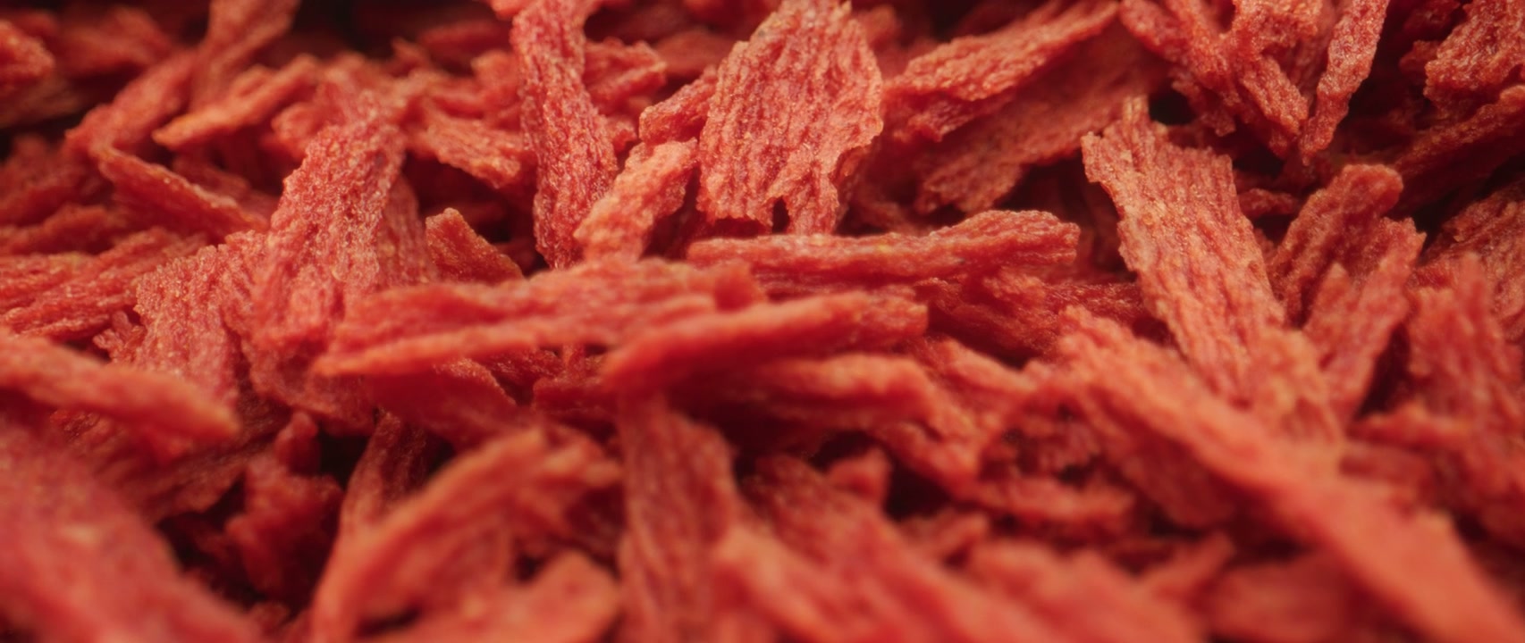 Red Food Flakes Macro Close Up