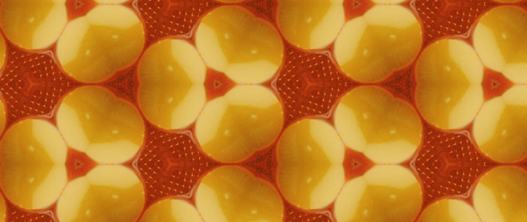 Vibrant Abstract Organic Kaleidoscope Pattern