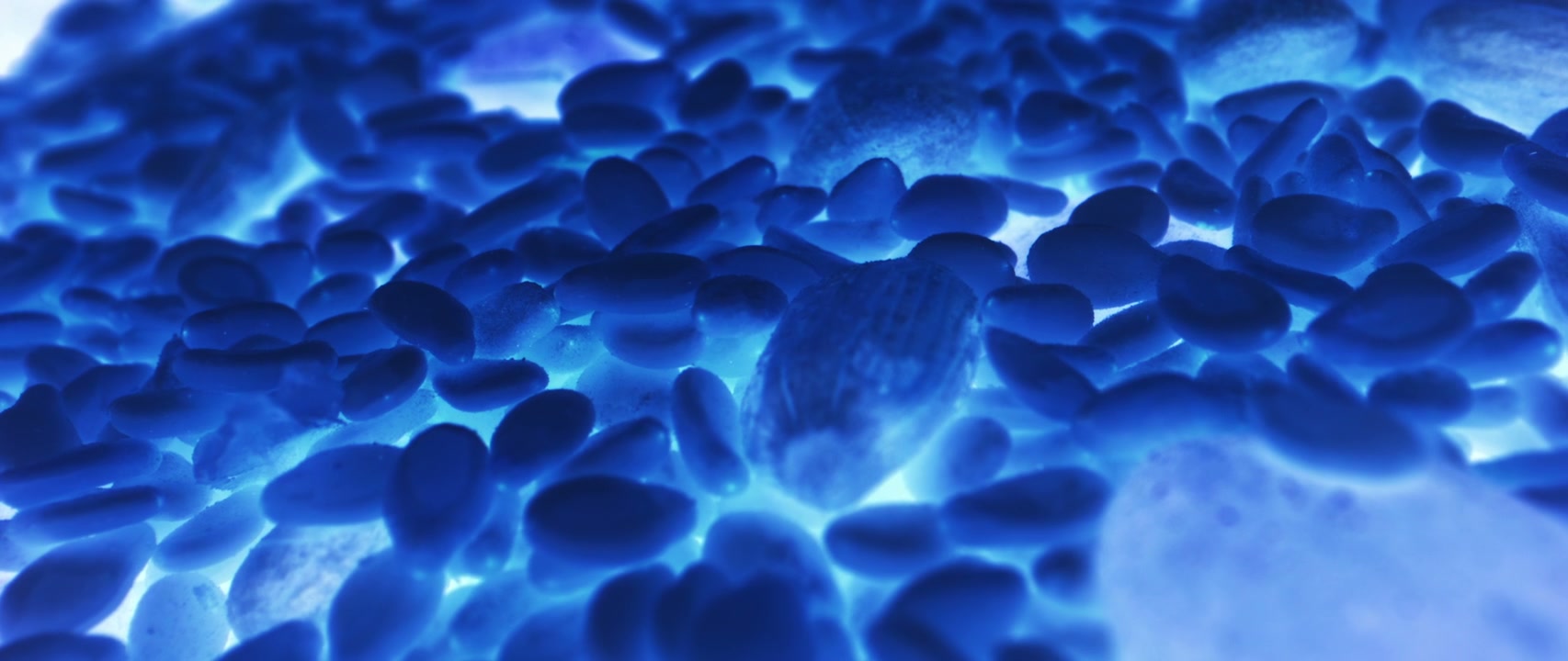 Glowing Blue Stones