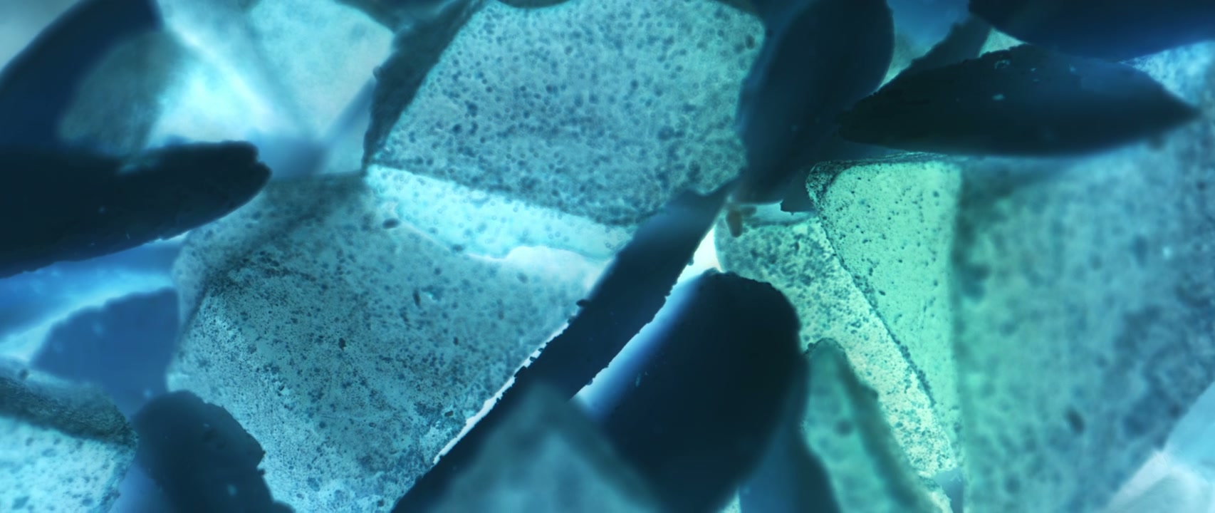 Abstract Blue Light Shifting Textures
