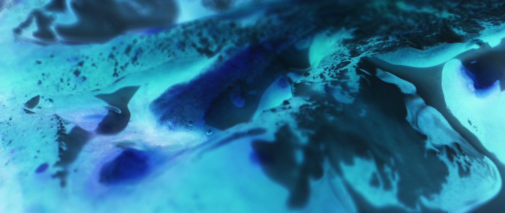 Organic Blue Liquid Flow
