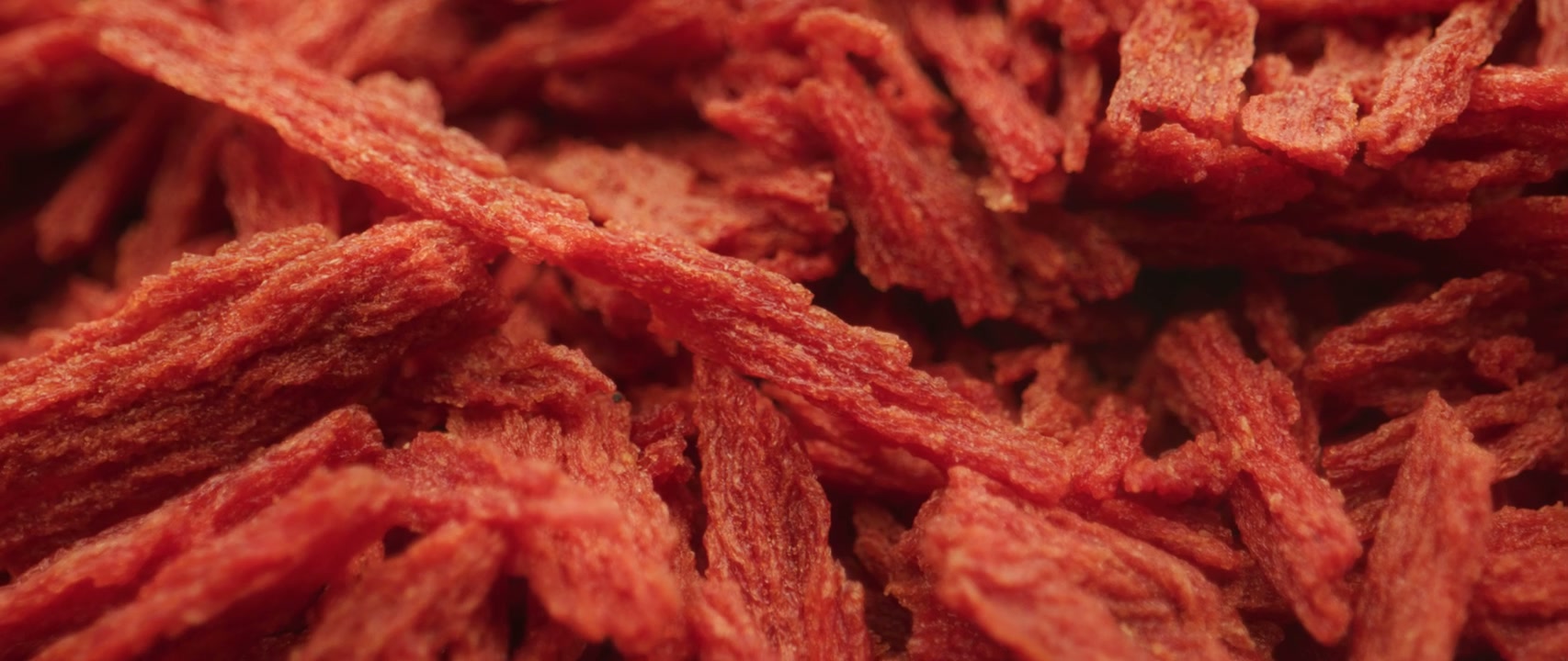 Close Up of Shredded Beef Jerky