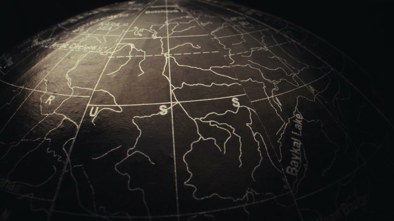 Vintage World Globe Rotating Map