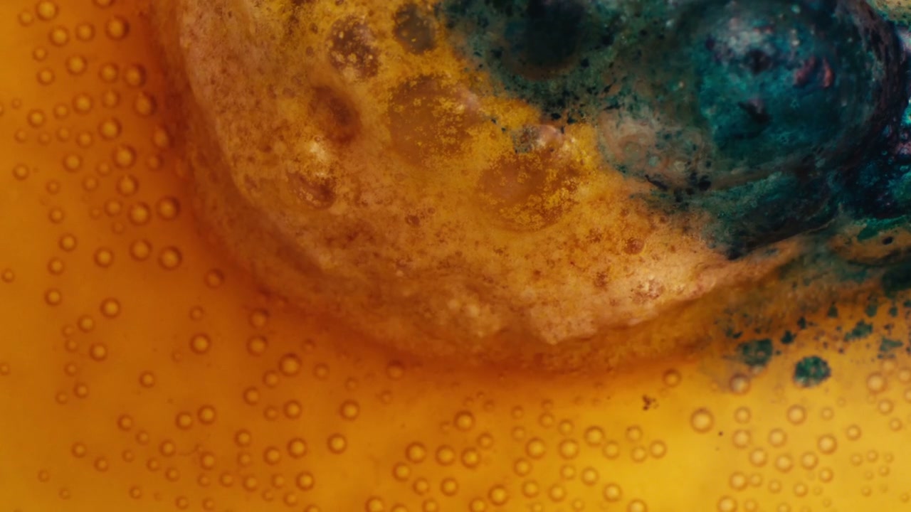 Abstract Colorful Liquid Reaction