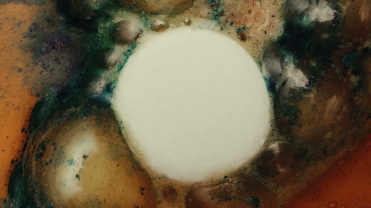 Colorful Chemical Reaction Swirls