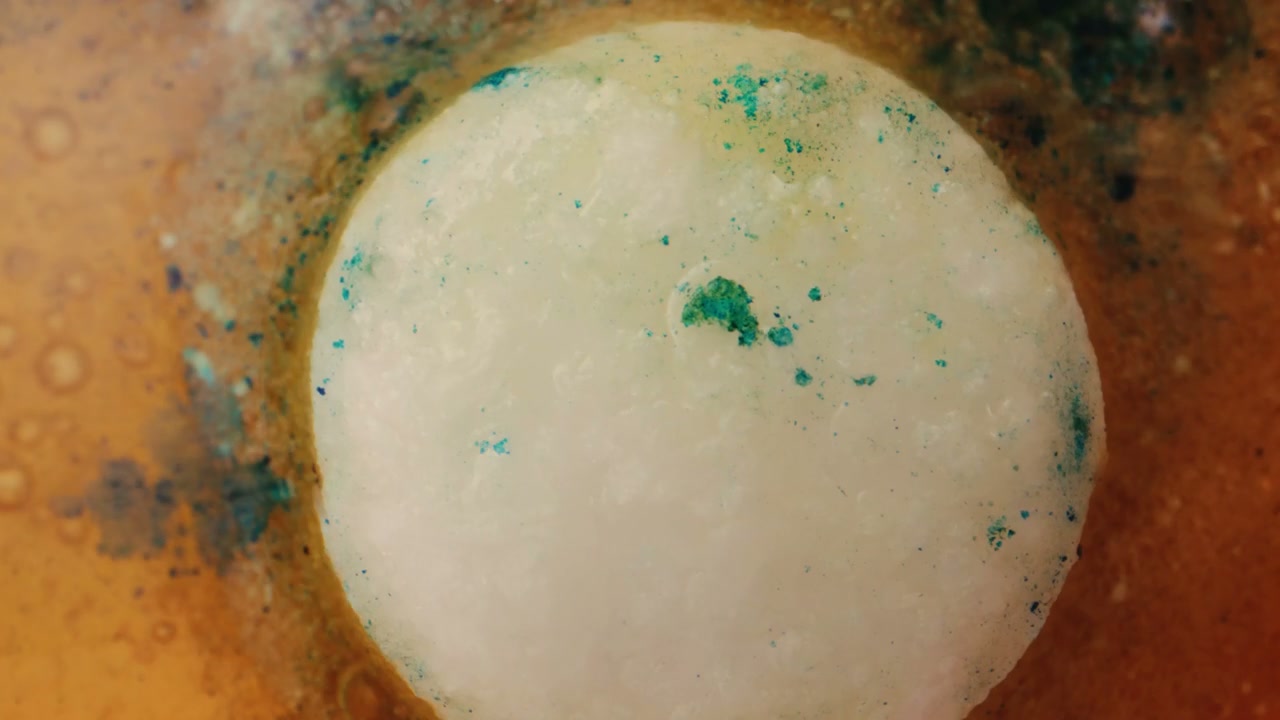 Abstract Chemical Reaction with Dissolving Pill
