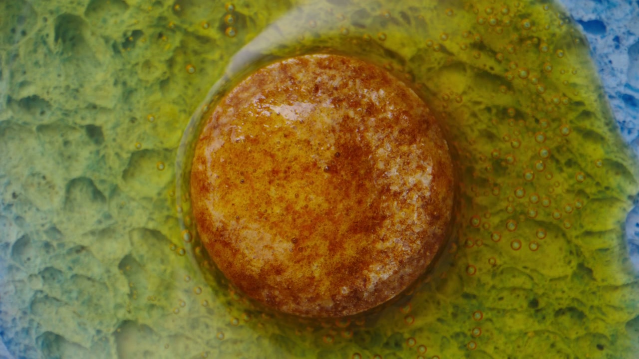 Colorful Effervescent Pill Dissolving