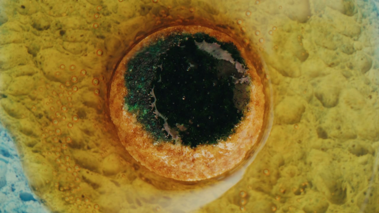 Colorful Liquid Chemical Reaction