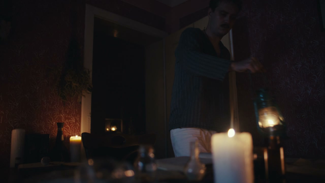 Mysterious Man Studying Old Book