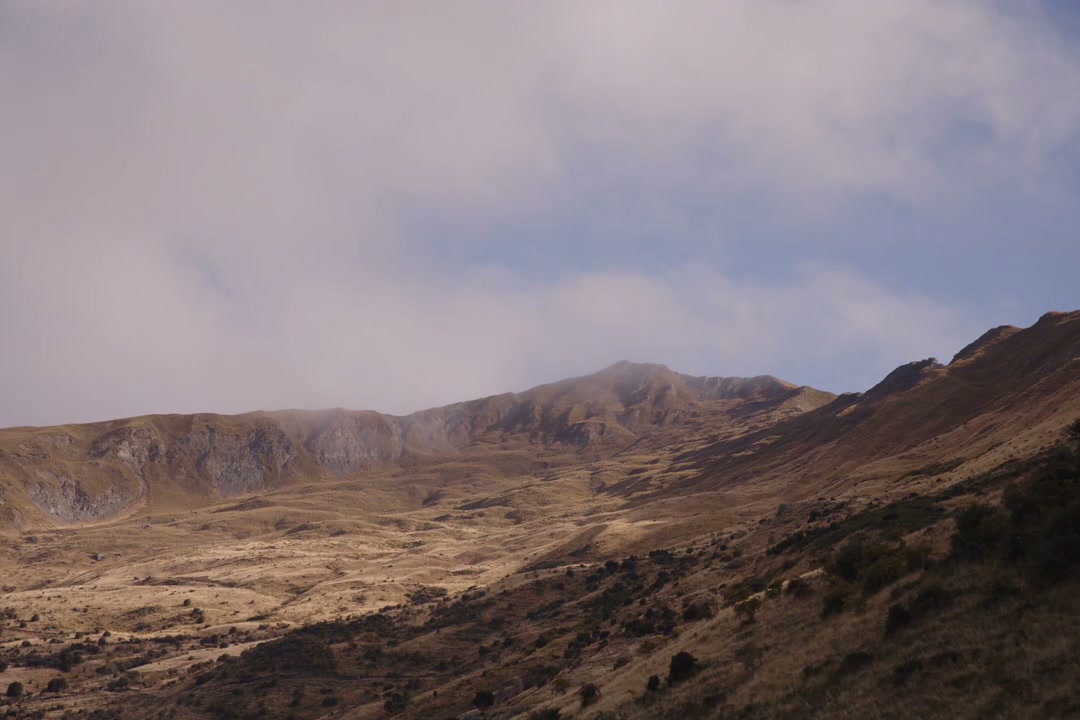Timelapse of Clouds Rolling Over New Zealand Mountains