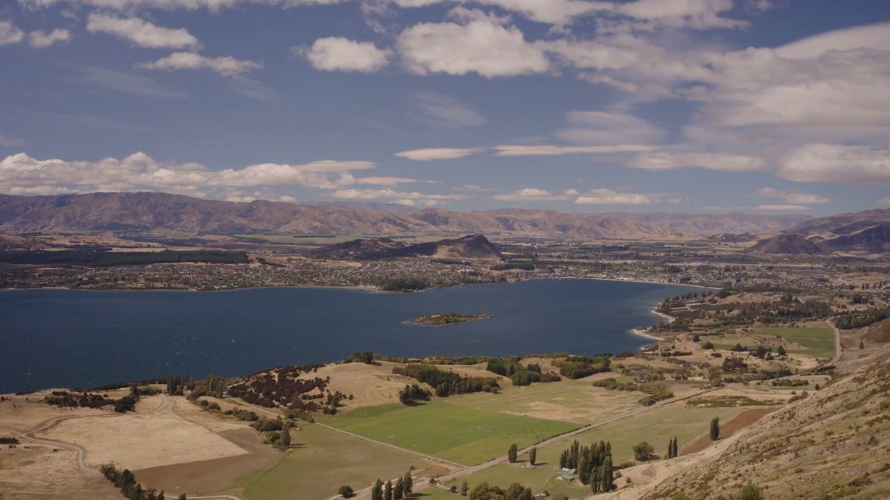 Lake Wanaka Landscape View Timelapse