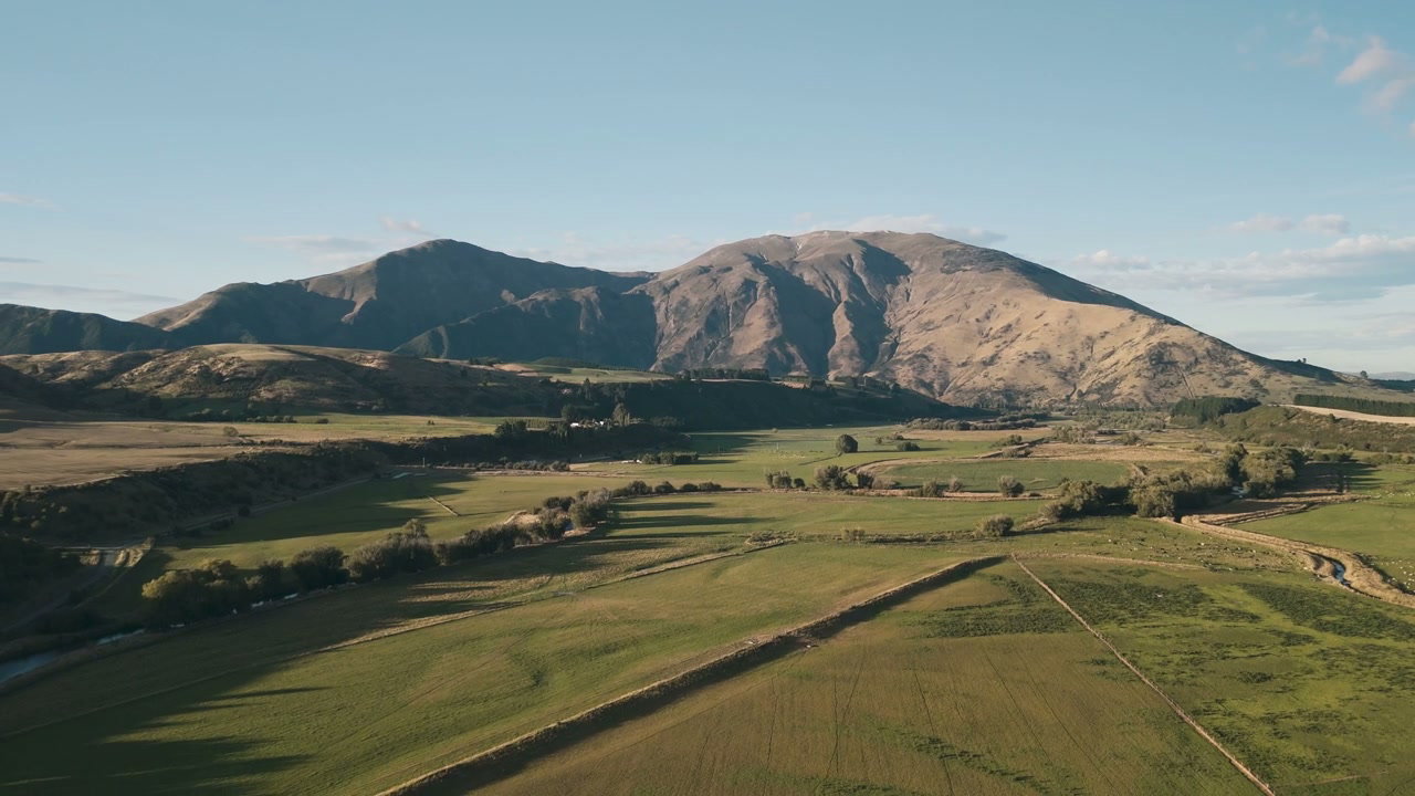 Green Valley and Distant Mountains