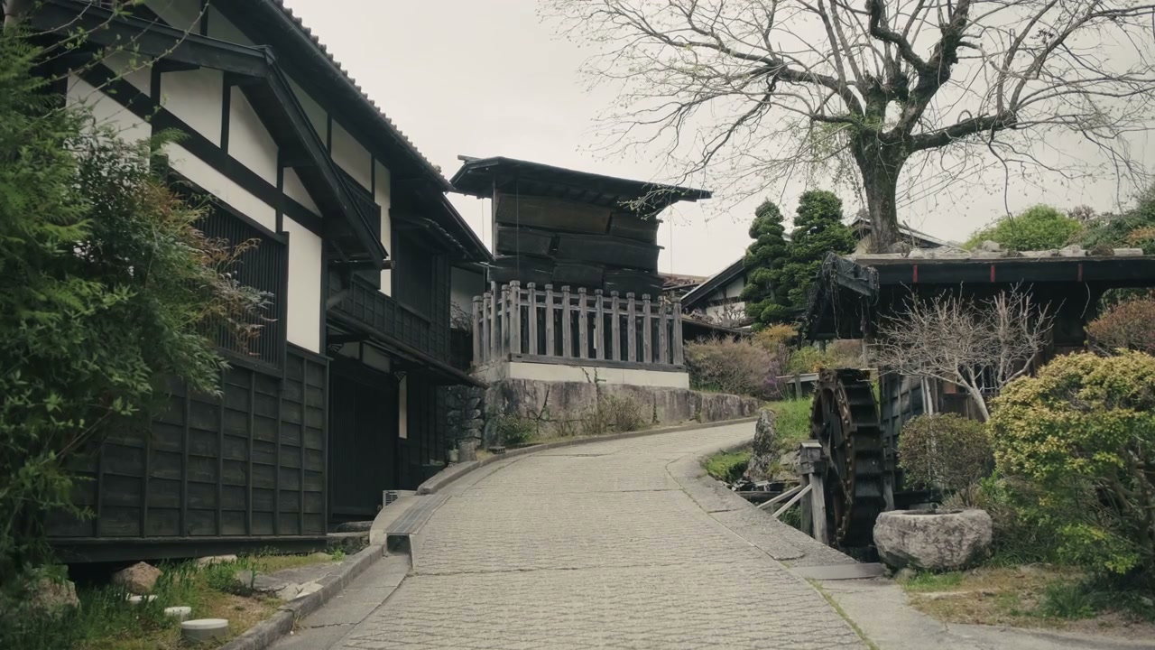 Traditional Japanese Village Street