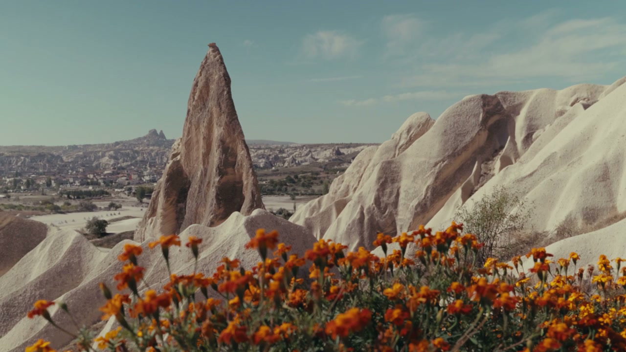 Cappadocia Landscape, Fairy Chimneys & Flowers