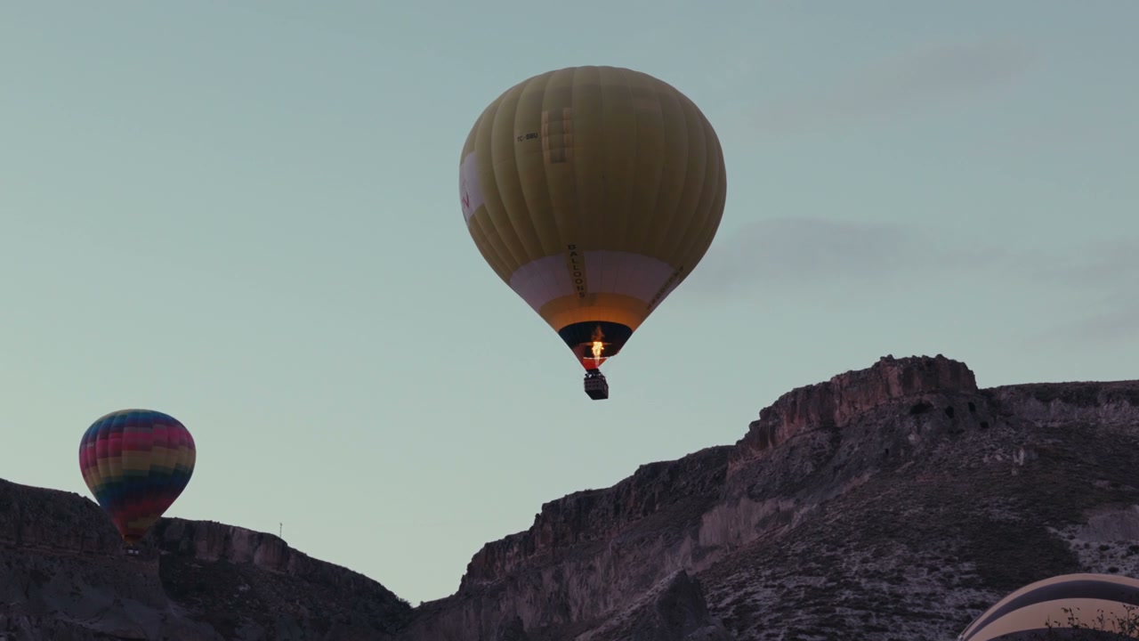 Hot Air Balloons Over Cappadocia at Dawn