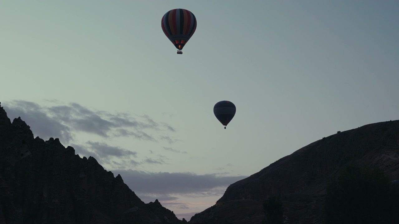 Hot Air Balloons Over Cappadocia at Dawn