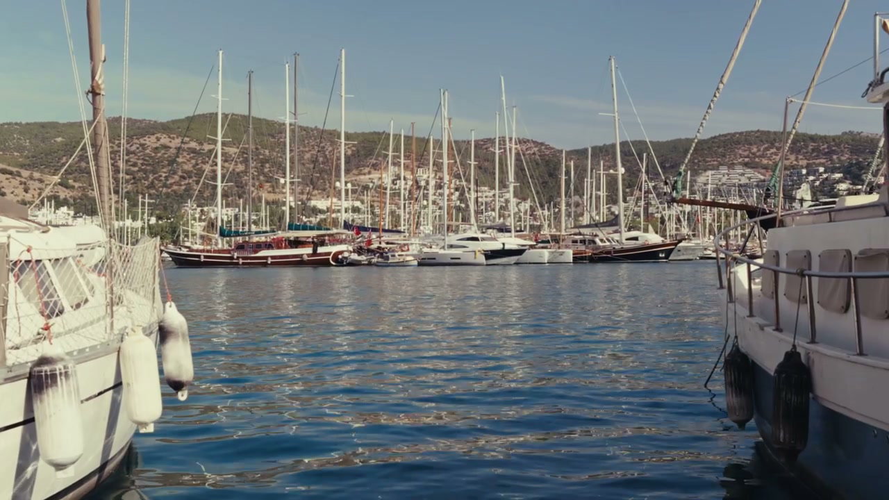 Marina Full Of Yachts And Sailboats