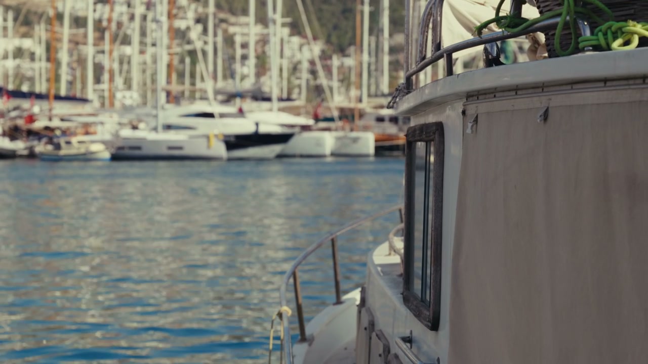 Boats Docked in Mediterranean Marina