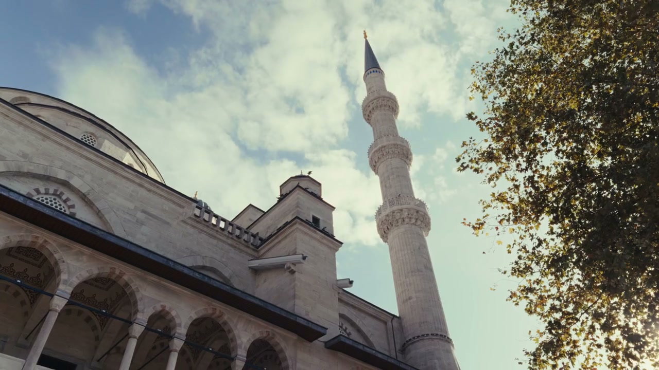 Historic Mosque Minaret in Turkey