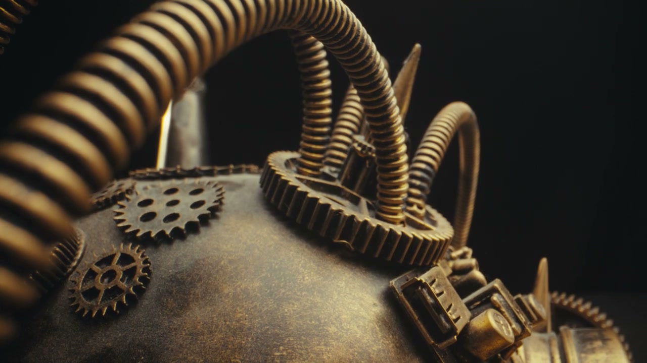 Intricate Steampunk Machine Detail